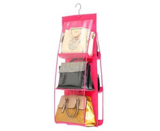 Thick Double-Sided Six Grid Multi Functional Storage Hanging Bag