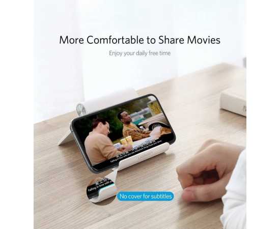 White Phone Holder Stand For iPhone And All Smart Phone  - 1 Piece