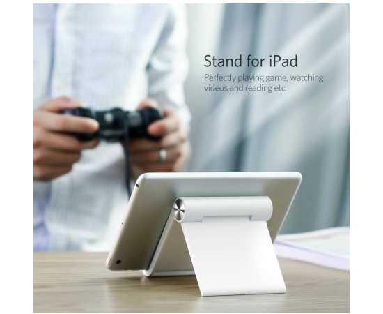 White Phone Holder Stand For iPhone And All Smart Phone  - 1 Piece