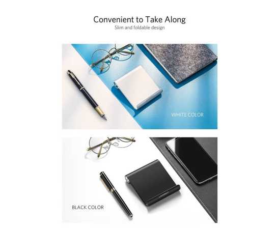 White Phone Holder Stand For iPhone And All Smart Phone  - 1 Piece