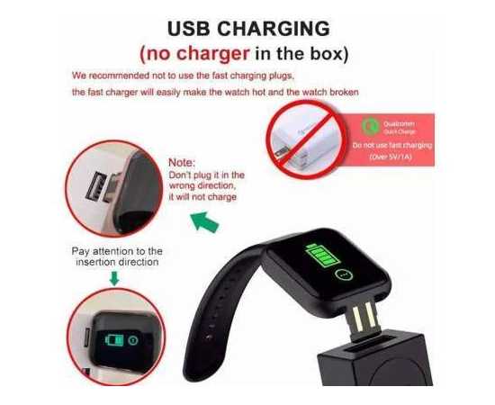 D20 Pro Smart Watch Y68 Bluetooth Fitness Tracker Sports Watch Heart Rate Monitor Blood Pressure