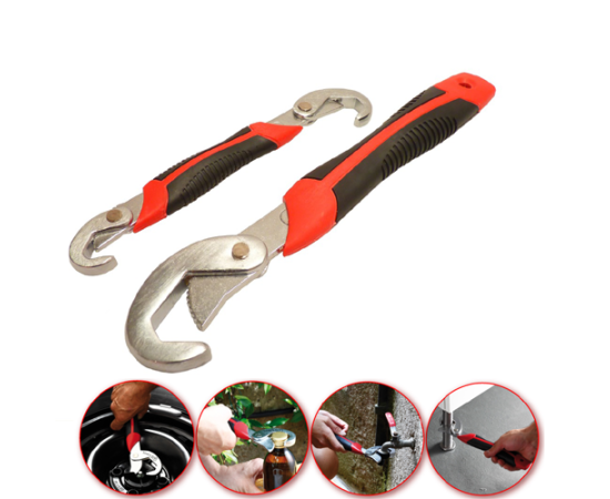 Snap And Grip Multi-Function Adjustable Wrench - Pack Of 2