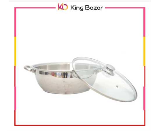 Stainless Steel Mega Wok With Glass Lid sonex double steel wok