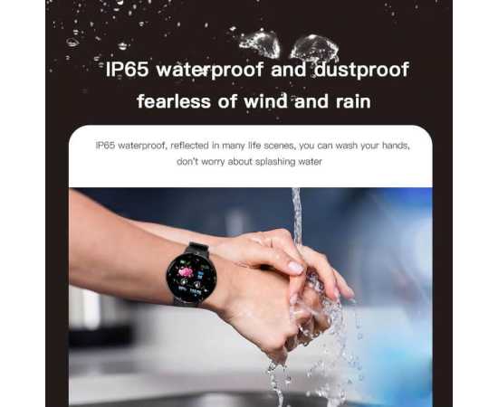 D18 Plus Smart Watch - Black