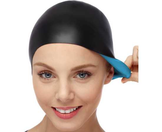 Men Women Waterproof Ear Protection Bathing Silicone Cap Swimming Pool