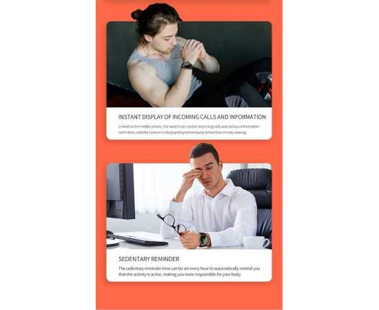 Fitness Watch Hw21 Ip68 Waterproof Bluetooth Smart Watch For Men