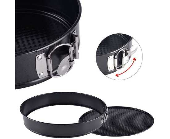 3 Pcs Round Non Stick Spring Form Cake Mold Baking Pan