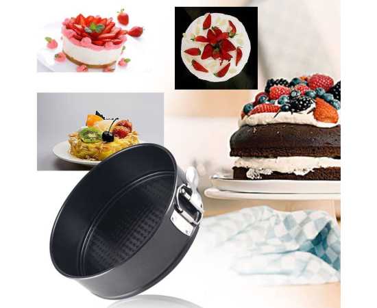 3 Pcs Round Non Stick Spring Form Cake Mold Baking Pan