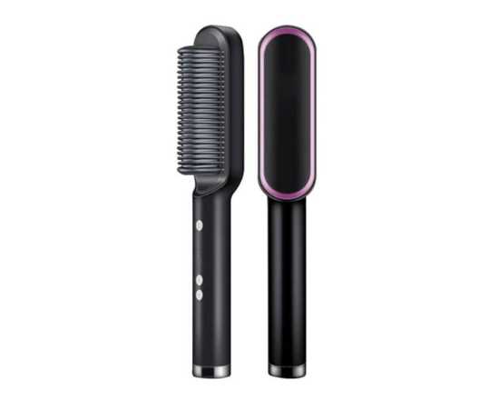 2 In 1 Ionic Straightening Brush With 3 Heat Levels