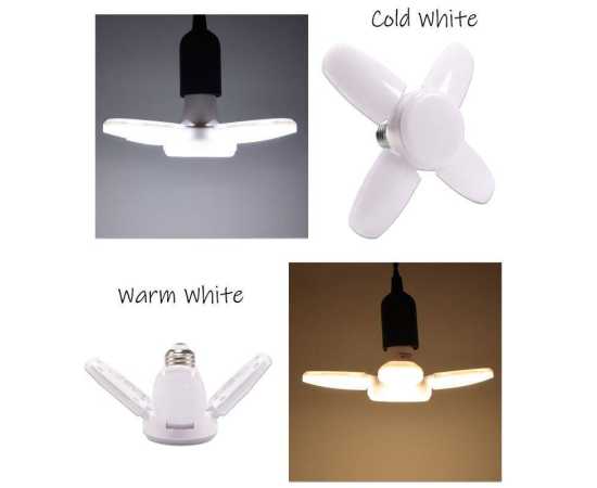 E27 Mini 28W Coo Led Folding Light Bulb 2800Lm - White
