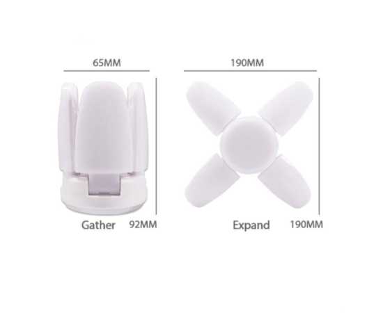 E27 Mini 28W Coo Led Folding Light Bulb 2800Lm - White