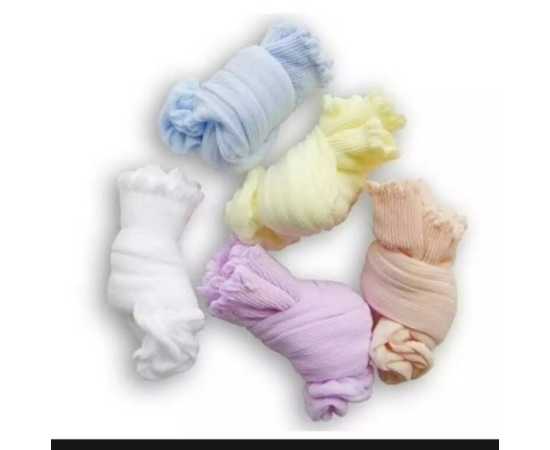 Pack Of 5 Infant Newborn Baby Soft Socks Multi Colours
