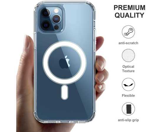 Pace Accessories - iPhone 12 Pro Max Magnetic Clear Mobile Pouch