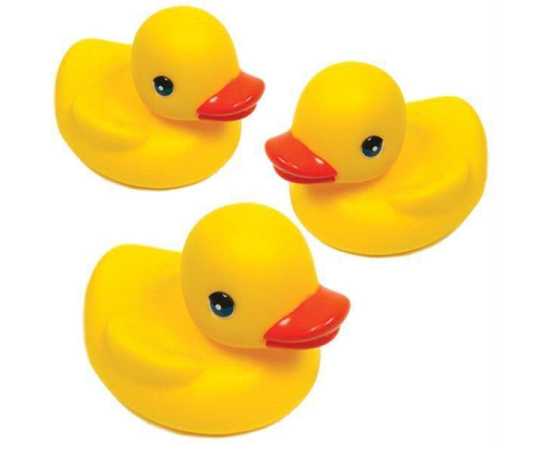 Yellow Rubber Cute Toy Floating Baby Bath Duck Toys For Kids Rubber Duck Bath Set