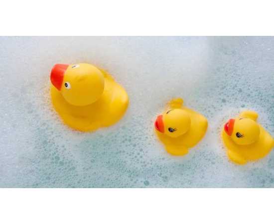 Yellow Rubber Cute Toy Floating Baby Bath Duck Toys For Kids Rubber Duck Bath Set