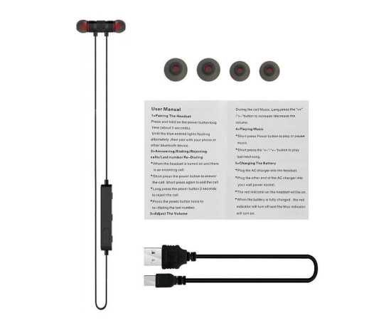 Wireless Bluetooth Head Free With Mic In-Ear Noise Reduction  Sweat-Proof