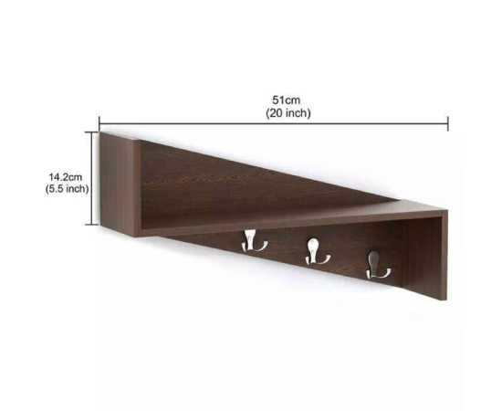 Unique Display Shelf - Brown