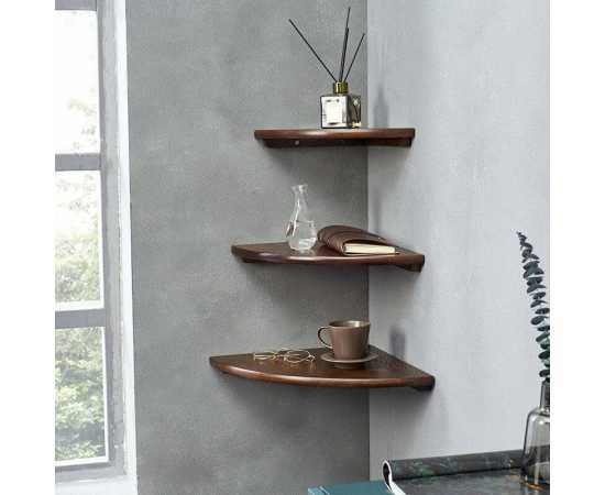 Hot Sale Floating Corner Shelves Wall Mounted Display Storage well Shelf