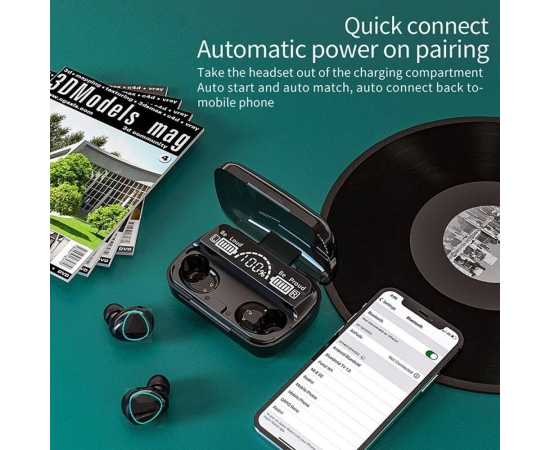 M10 Digital Display Wireless Bluetooth Earbuds