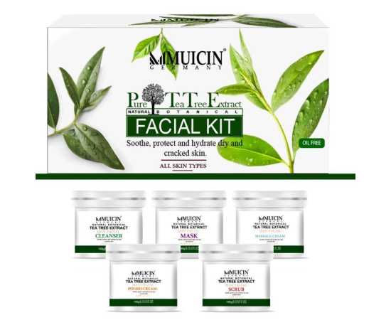 Pack of 6 - MUICIN -Tea Tree Oil Skin Care Facial Kit