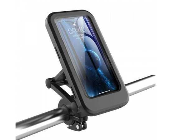 Bicycle Mobile Phone Holder Waterproof Handlebar 360 Rotatable