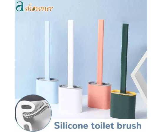 Multi Functional Silicone Toilet Brush & Holder