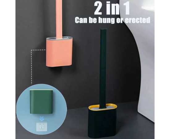 Multi Functional Silicone Toilet Brush & Holder