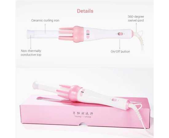 Automatic Hair Curler Spin 360° Rotating Hair Styling Roller | Auto Wavy Iron 30s Instant Ceramic Heat Wand  Automatic Hair Curler Spin 360° Rotating Hair Styling Roller | Auto Wavy Iron 30s Instant Ceramic Heat Wand