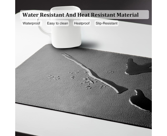 Leather Desk Pad Keyboard Mouse Pad Desk Protector Mat