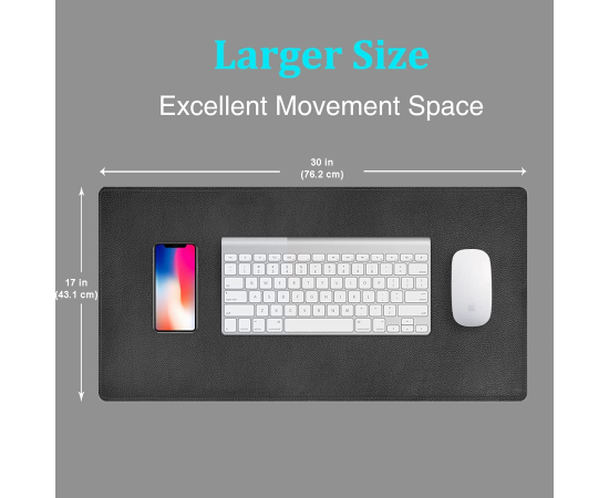 Leather Desk Pad Keyboard Mouse Pad Desk Protector Mat