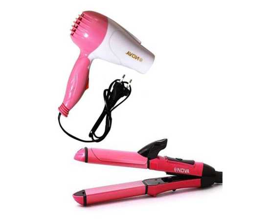 Pack of 2 Hair Dryer Hair Straightener