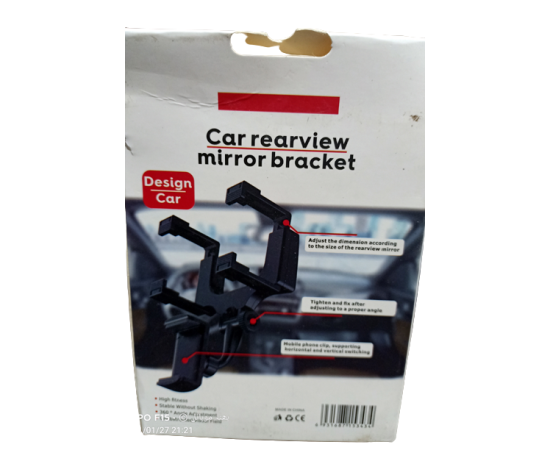 Adjustable Car Rearview Mirror Mount Mobile Phone Holder Stand