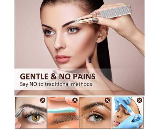 2 IN 1 Rechargeable Electric Eyebrow Trimmer