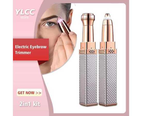 2 IN 1 Rechargeable Electric Eyebrow Trimmer