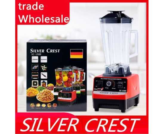 Heavy Duty 2 Cups Silver Crest Sc-1589 Blender And Grinder 4500W Multifunction Blender