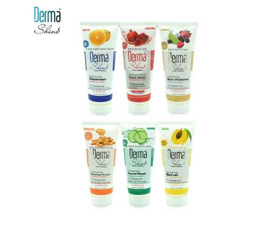 Pack of 6 - DermaShine Fruity Facial Kit 200ml