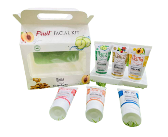 Pack of 6 - Derma Shine Fruity Facial Trail Kit