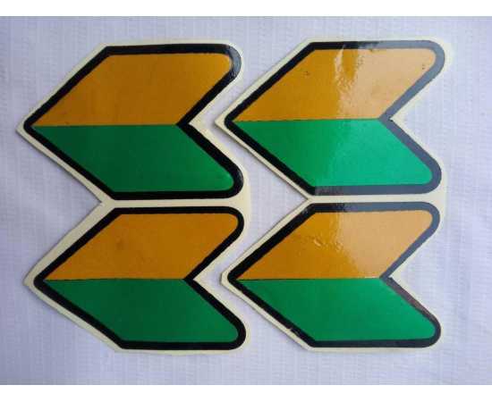 Car Stickers Of JDM Logo - Pack Of 4