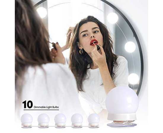 Hollywood Style LED Vanity Mirror Lights Bulbs - 10 LED