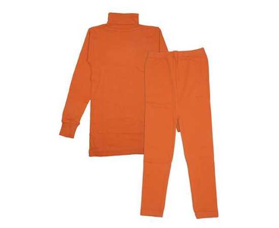 Baby High Neck Thermal Wear Suit - Orange