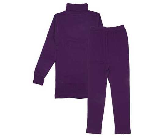 Baby High Neck Thermal Wear Suit - Purple