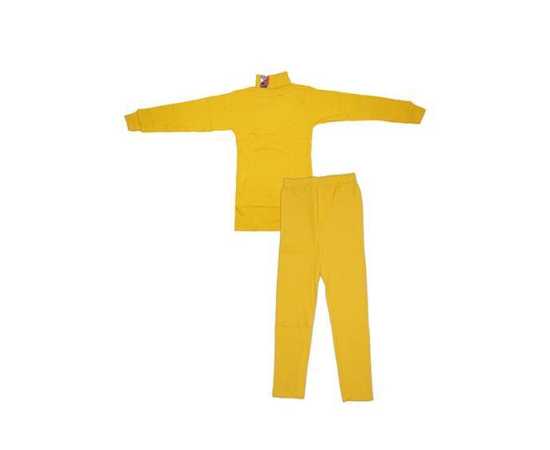 Baby High Neck Thermal Wear Suit - Yellow