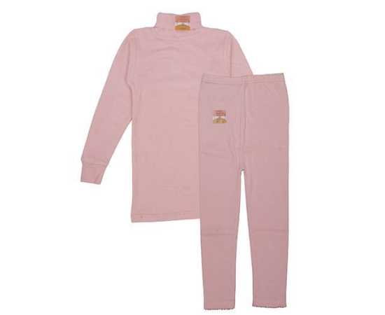 Baby High Neck Thermal Wear Suit - Peach