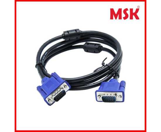 Vga Monitor Cable Male To Male  For Pc Computer - Black