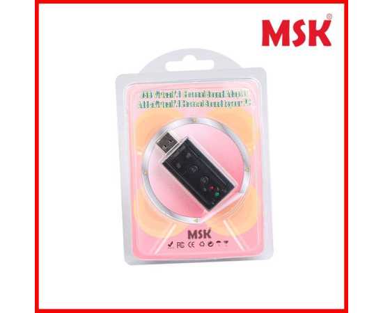 External USB Audio Sound Card Adapter Virtual 7.1 Channel - Black External USB Audio Sound Card Adapter Virtual 7.1 Channel - Black