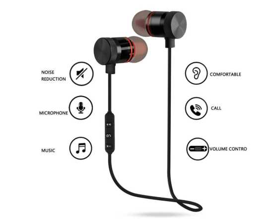 Magnetic Design Bluetooth Connectivity Earphones