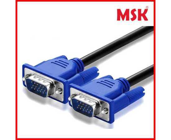 Vga Monitor Cable Male To Male  For Pc Computer - Black