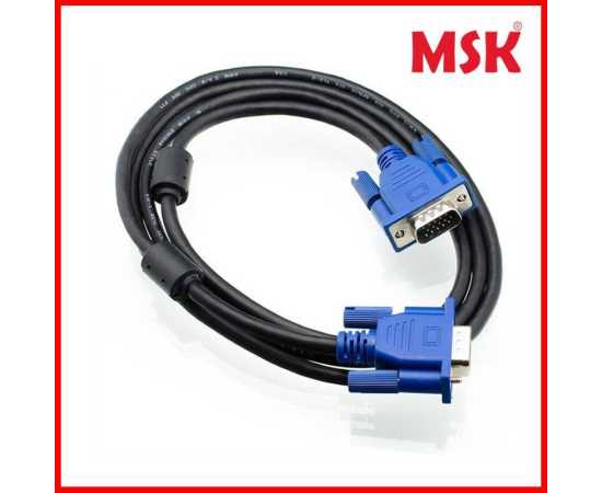 Vga Monitor Cable Male To Male  For Pc Computer - Black