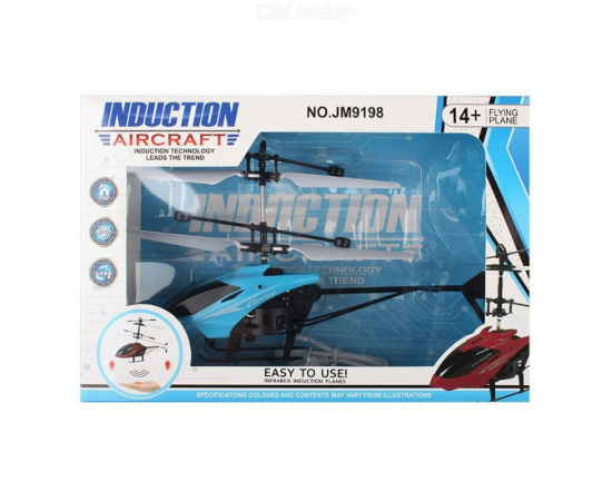 Mini Rc Infrared Induction Helicopter Aircraft Flashing Light Toys