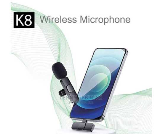 K8 Wireless Microphone Mic with type c and lightening connector